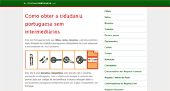 Desktop Screenshot of cidadaniaportuguesa.com